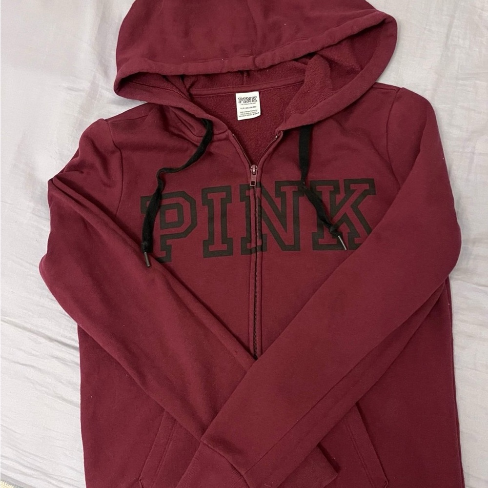 PINK Victoria's Secret Burgundy Hoodie